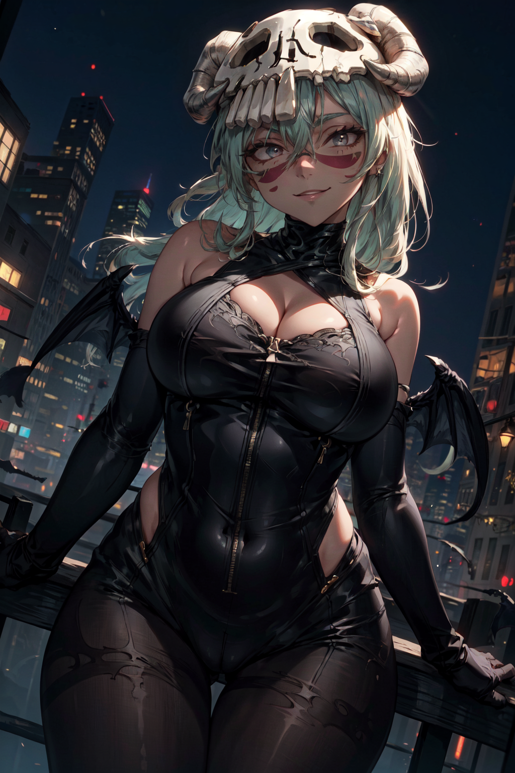 00205-3841022848-masterpiece,best quality,bleach,1girl,mature female,nel,long hair,facial mark,hair between eyes,skull,cleavage,wide hips,thick t.png